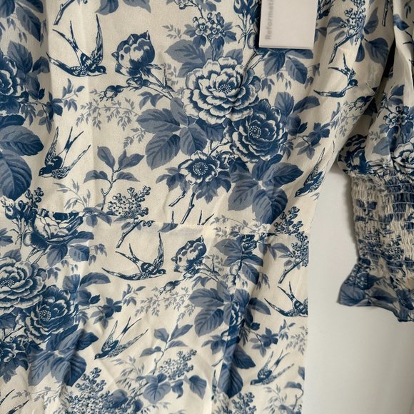 Reformation Blue Floral Midi Dress - Picture 8 of 11